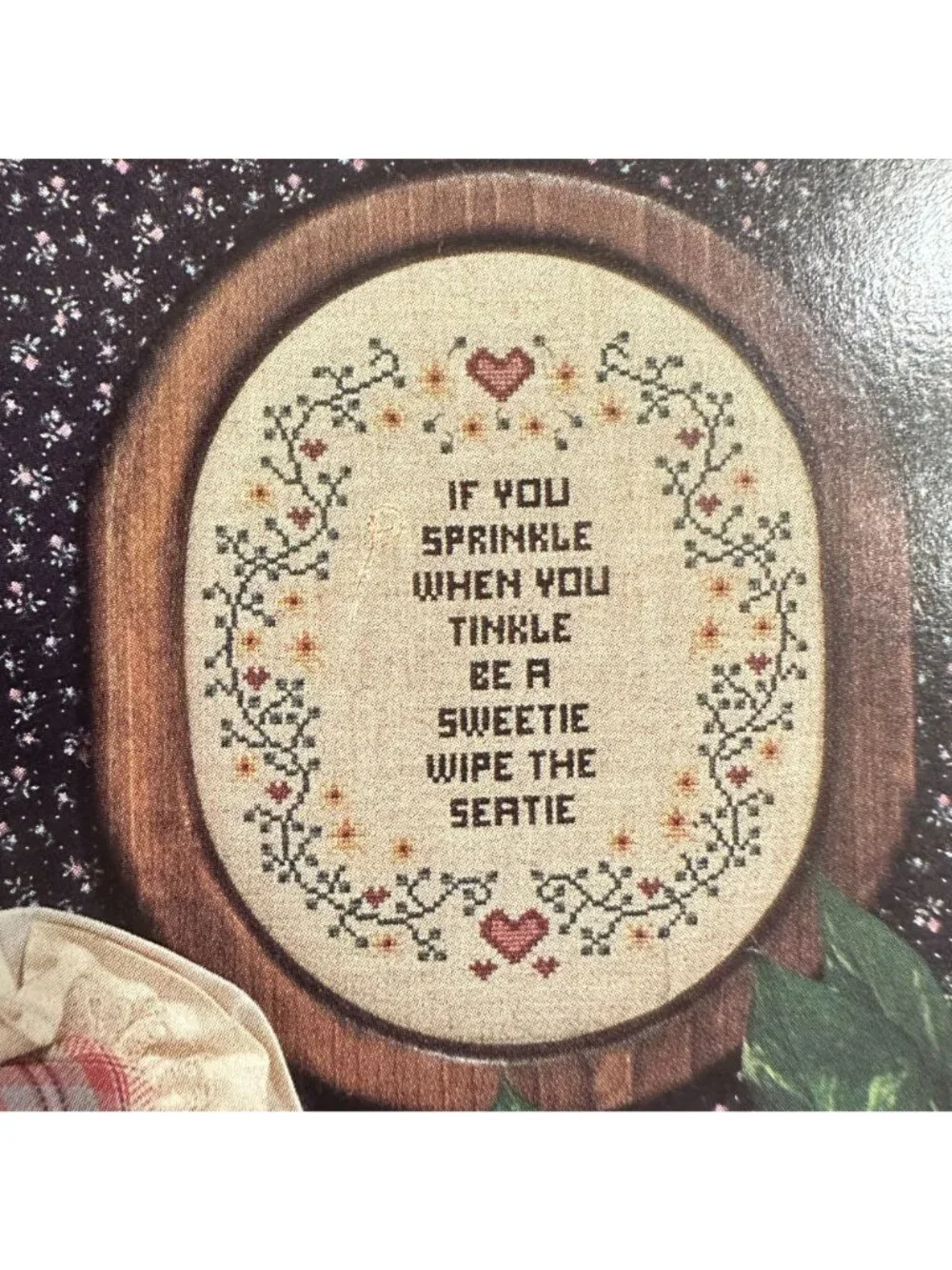 Comfort Station Cross-Stitch Pattern Book 33 Story Leaf Designs 1980s